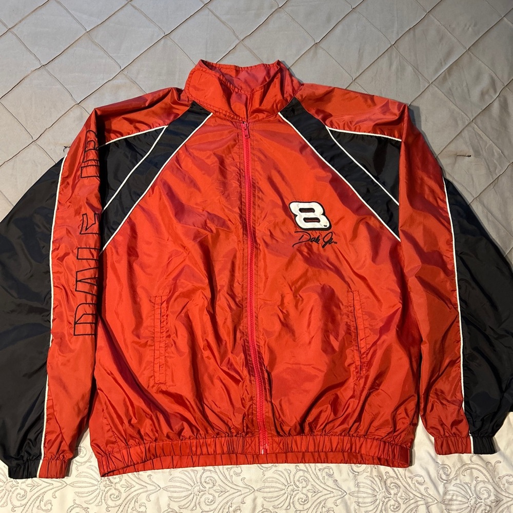 Nascar Winners Circle Dale Earnhardt Jr # 8 Full Zip Windbreaker Jacket M